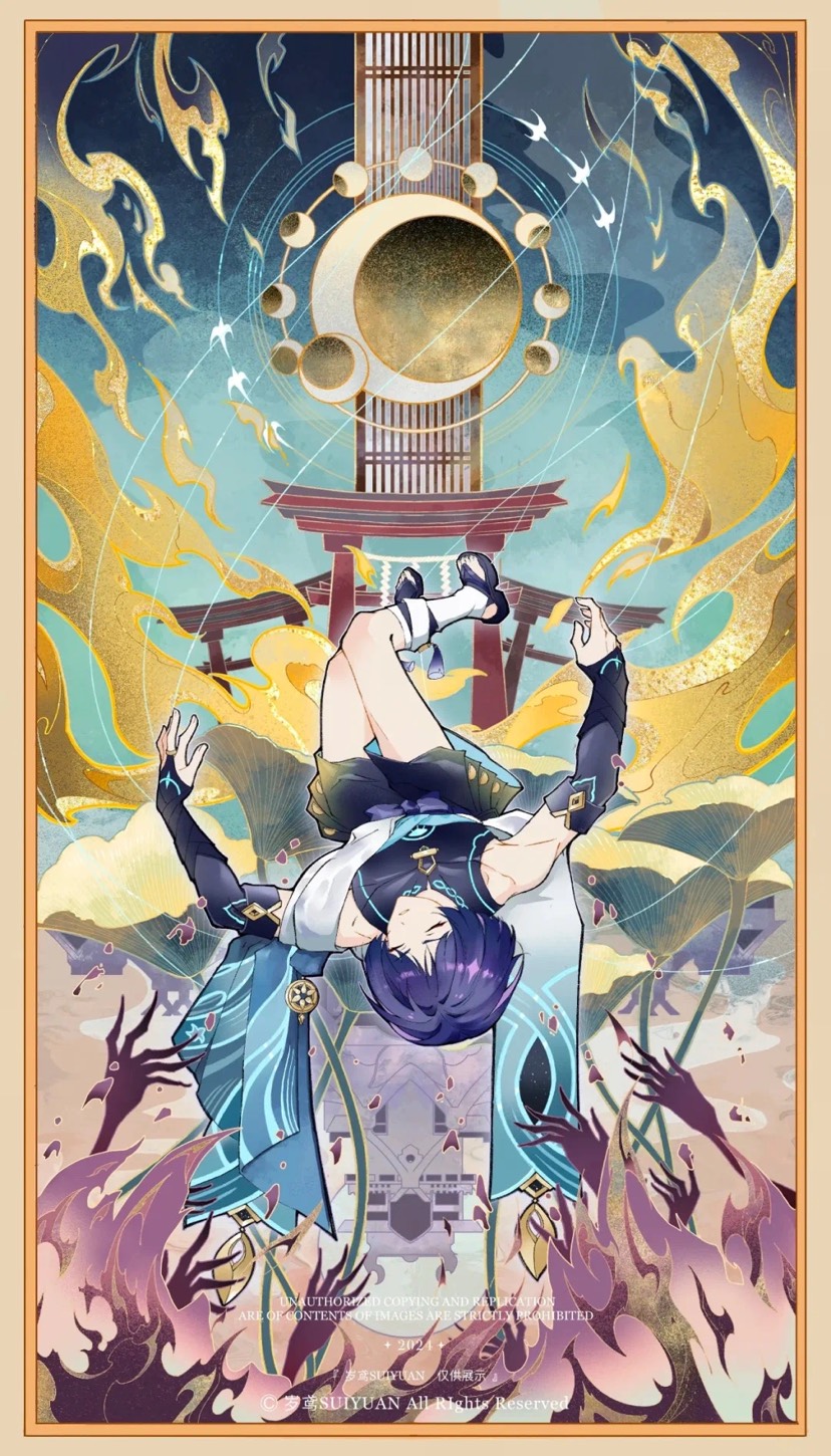 【精美图片】绝美穆夏风原神壁纸游戏攻略_手游下载  第2张
