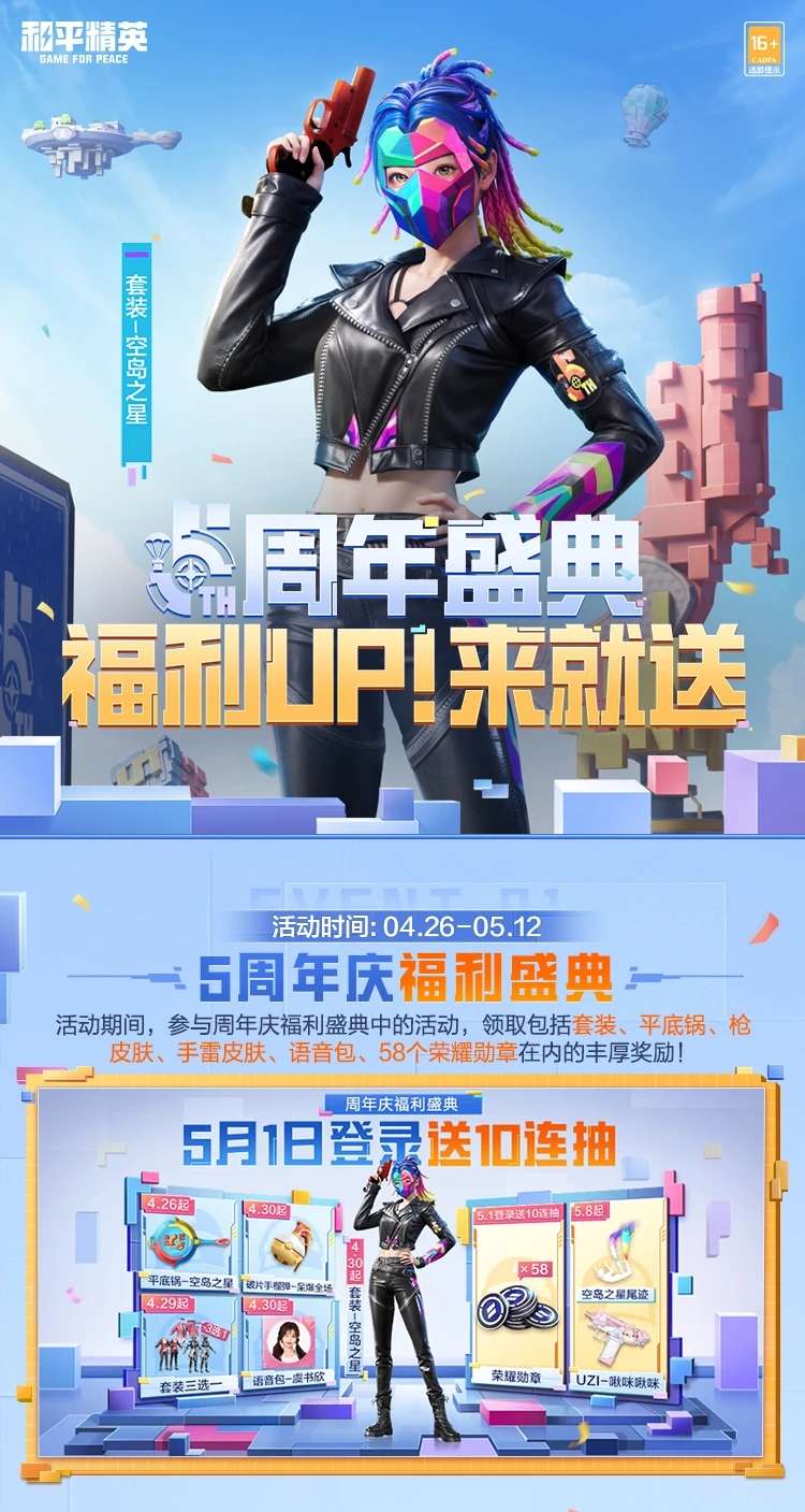 【资讯】5.1来就送9大福利！送10连抽和5周年乱斗玩法已就绪！游戏攻略_手游下载  第1张