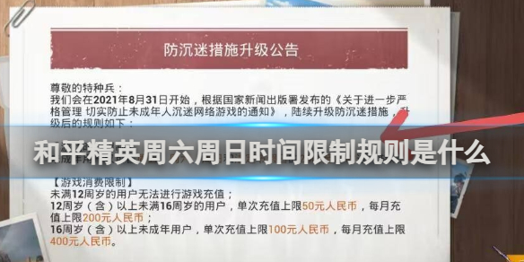 【攻略】和平精英周六周日时间限制规则介绍游戏攻略_手游下载 第1张 【攻略】和平精英周六周日时间限制规则介绍游戏攻略_手游下载 第1张