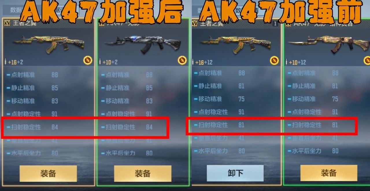 【集字大会】AK47加强4.0实装上线!哪些硬属性得到了提升?游戏攻略_手游下载 第6张 【集字大会】AK47加强4.0实装上线!哪些硬属性得到了提升?游戏攻略_手游下载 第6张