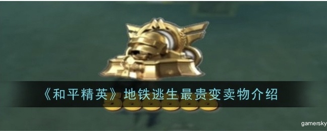 【攻略】《和平精英》地铁逃生最贵变卖物介绍游戏攻略_手游下载 第1张 【攻略】《和平精英》地铁逃生最贵变卖物介绍游戏攻略_手游下载 第1张