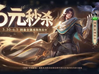 【资讯】又一款6元皮肤秒杀上架：刘备一人一鹰化身异域游侠游戏攻略_手游下载