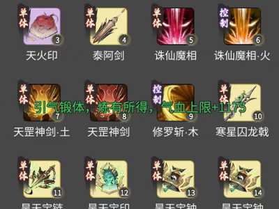一念逍遥攻略体修技能怎么加的简单介绍