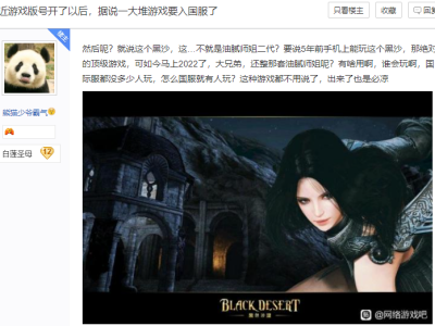 黑色沙漠国服过审，黑色沙漠国服到底出不出了