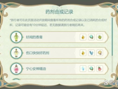 【原神搬运】熠金妙剂攻略分享游戏攻略_手游下载